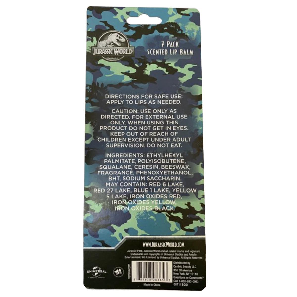 Taste Beauty Jurassic World bálsamos con aromas frutales para labios hidratados y perfumados.