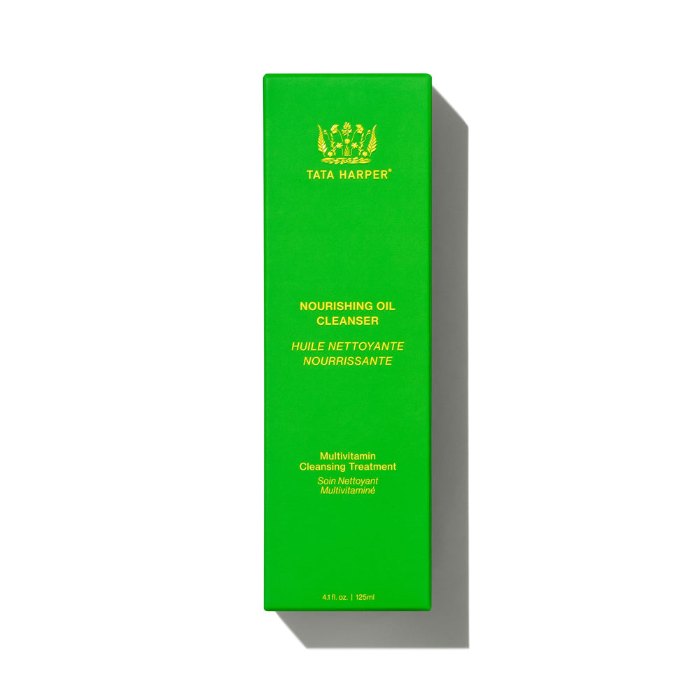 Tata Harper Nourishing Oil Cleanser, piel sedosa tras la limpieza con aceite nutritivo.
