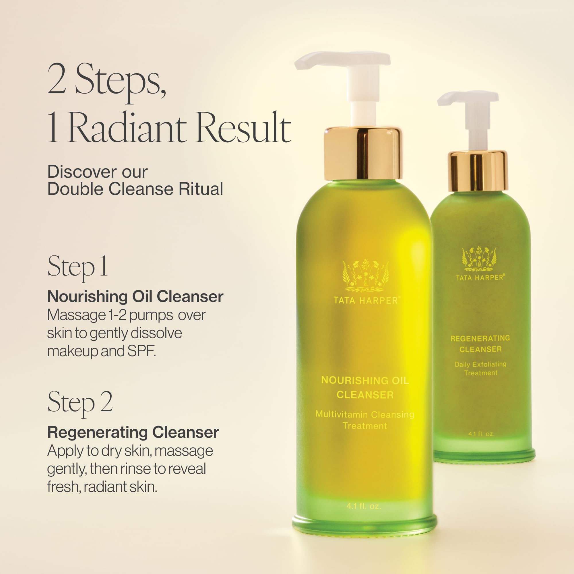 Tata Harper Nourishing Oil Cleanser, presentación de 125 ml para uso diario.