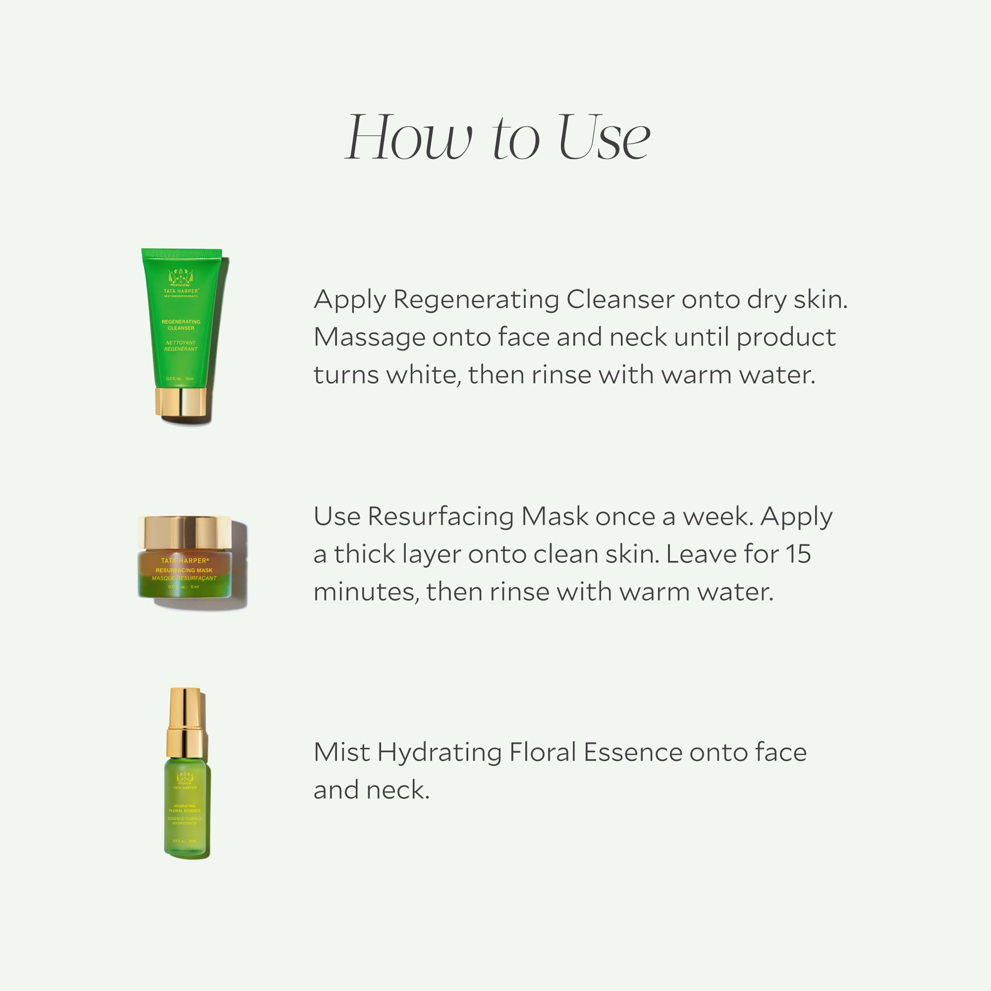 Tata Harper serum mini para luminosidad gradual.