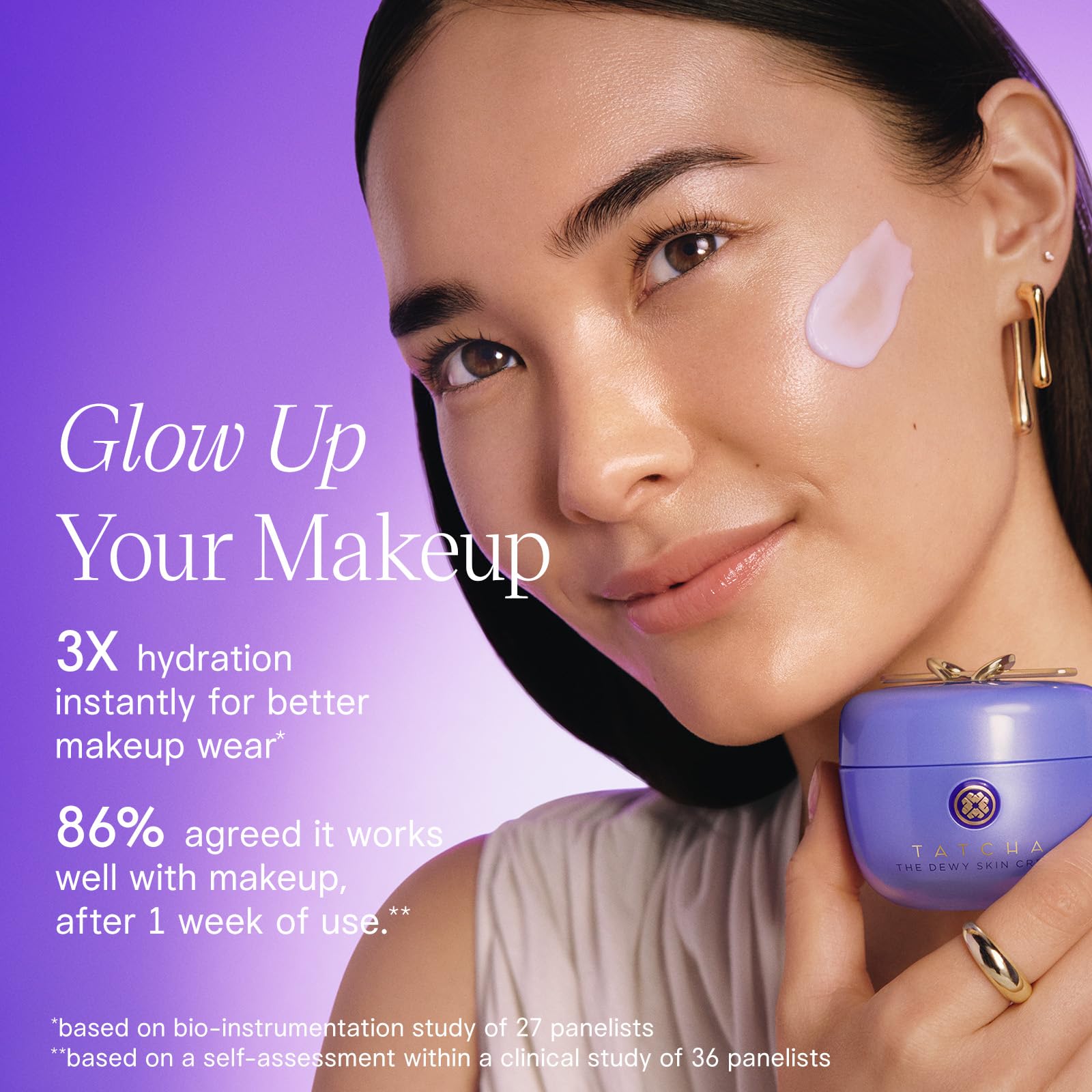 TATCHA brillo natural: piel luminosa gracias a hidratación constante.
