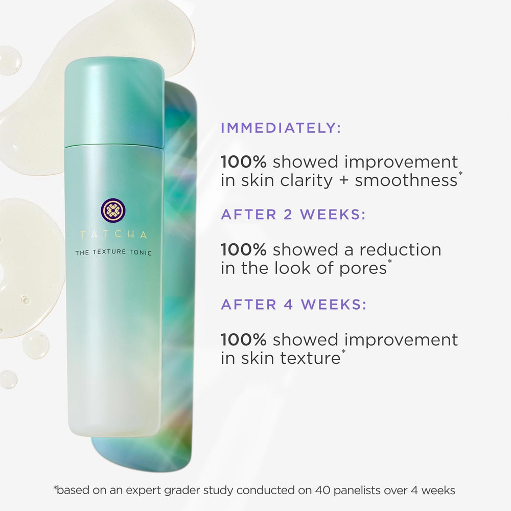 Tatcha Essence en bote fluido para suavizar y humectar la piel.