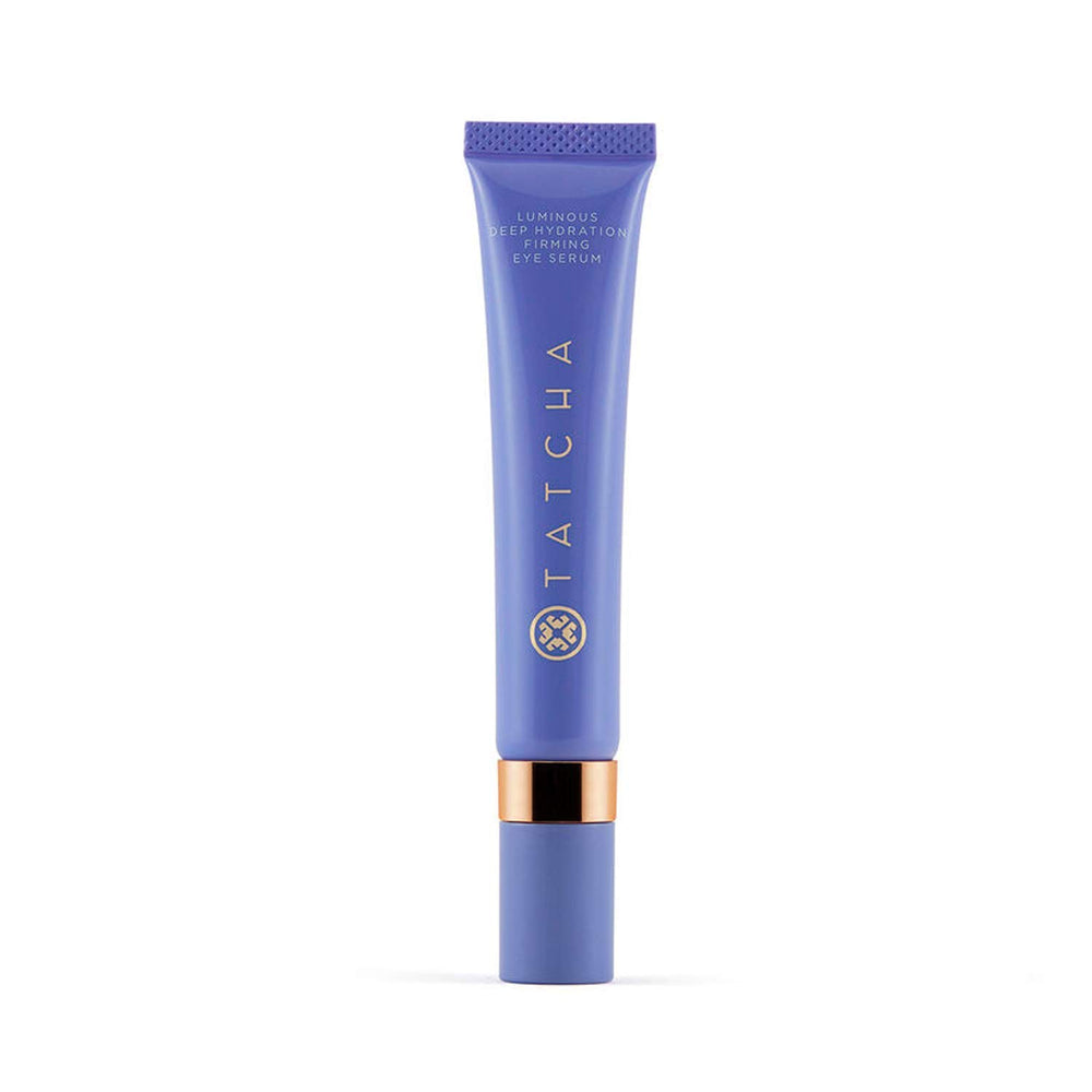 Tatcha Luminous Deep Hydration Eye Serum con aplicador cerámico frío para alivio inmediato.