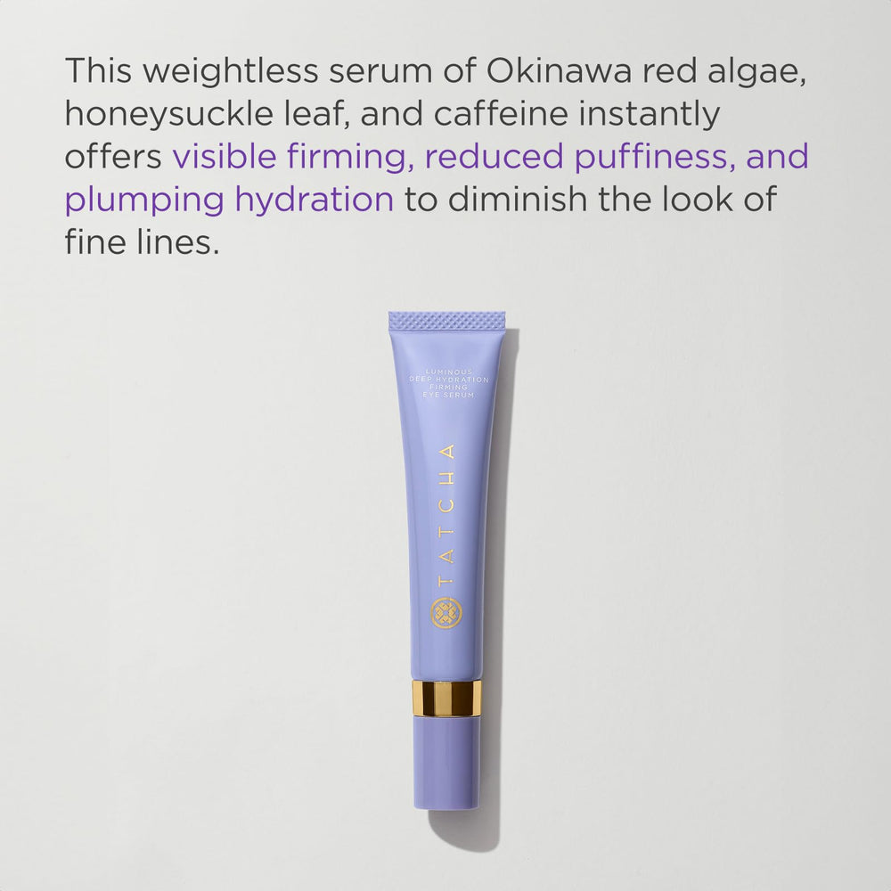Tatcha Luminous Deep Hydration Eye Serum frasco de 15 ml.