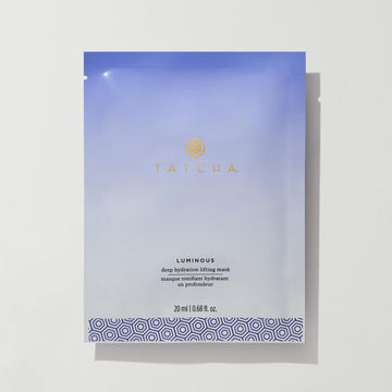 Masque TATCHA pour visage: hydratation profonde et peau repulpée.