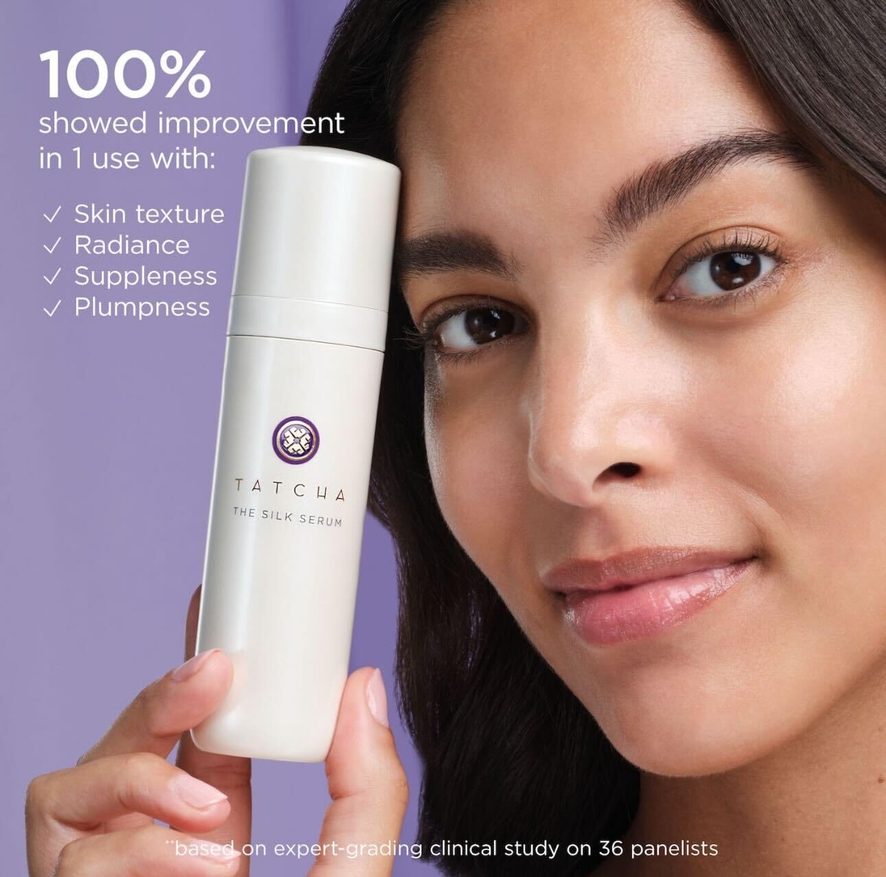 Textura cremosa del suero seda de Tatcha para rostro