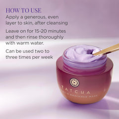 TATCHA Violet-C 10% de AHA de 7 frutas para suavidad.