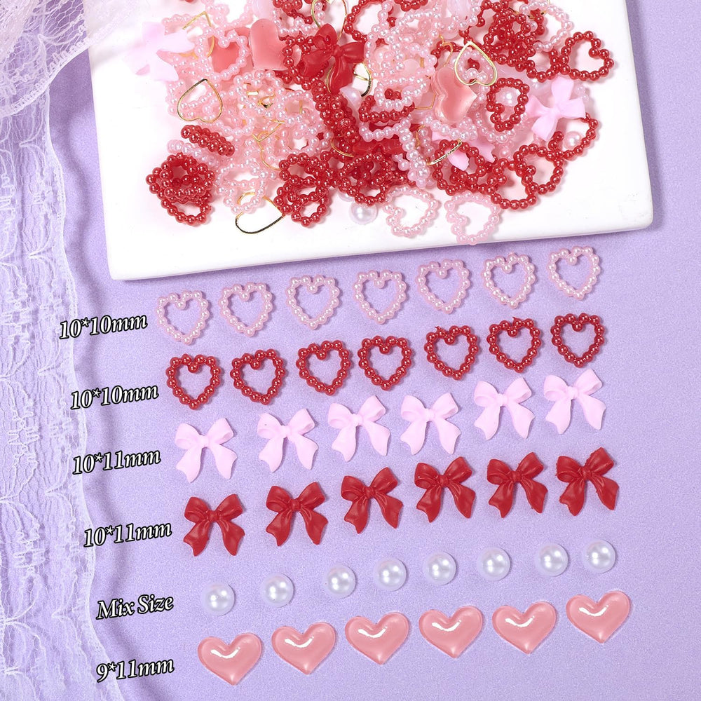 Dijes cristales y perlas de Tatiwoo para uñas, brindan brillo sutil y duradero.