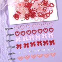 Dijes cristales y perlas de Tatiwoo para uñas, brindan brillo sutil y duradero.