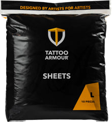 Tattoo Armour: empaque de hojas grandes para curación suave.