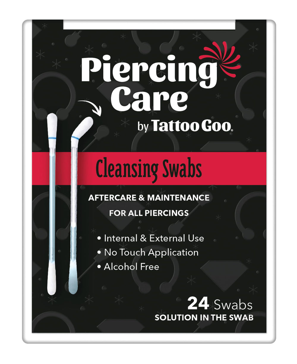 Tattoo Goo: toallitas piercing, limpieza higiénica para nuevos piercings.