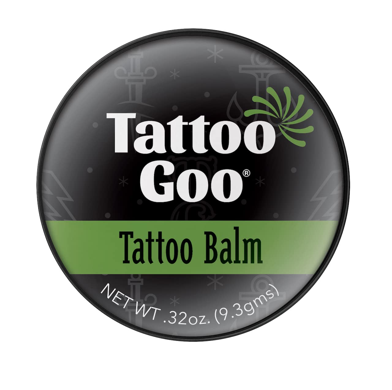 Tattoo Goo en tamaño de viaje con envase compacto, ideal para aplicar en tatuajes.