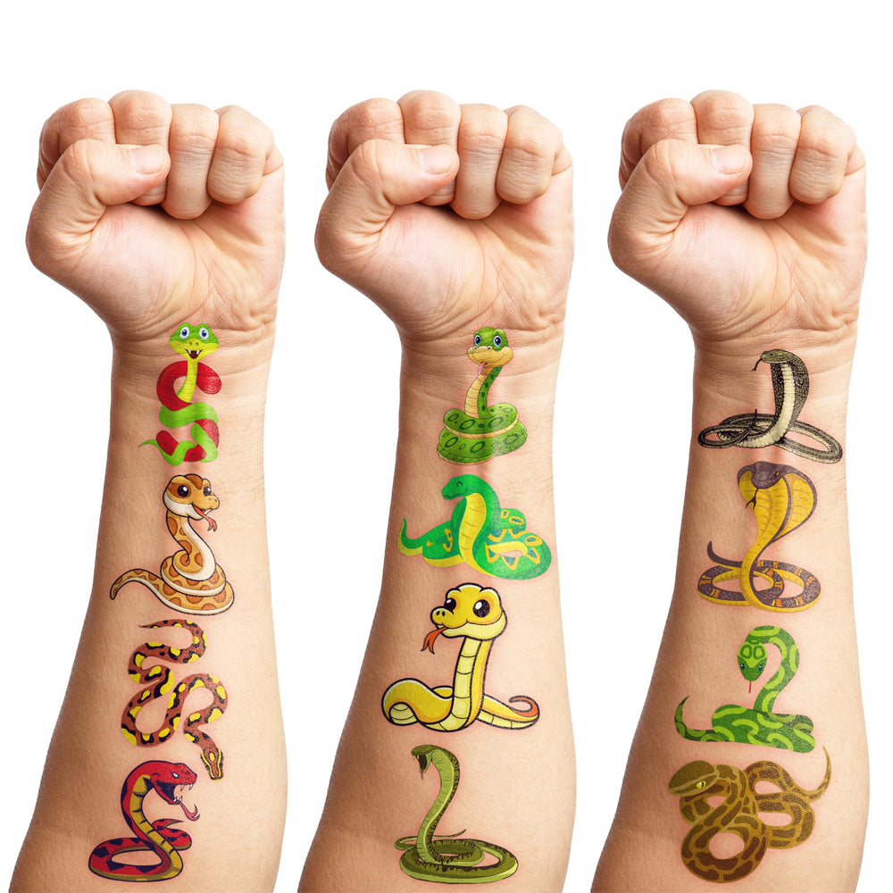 Tatuajes-serpiente para clase, premios educativos