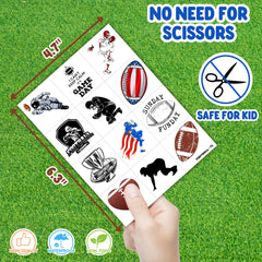 Tatuajes temporales fútbol 96pcs – aplicación fácil con agua
