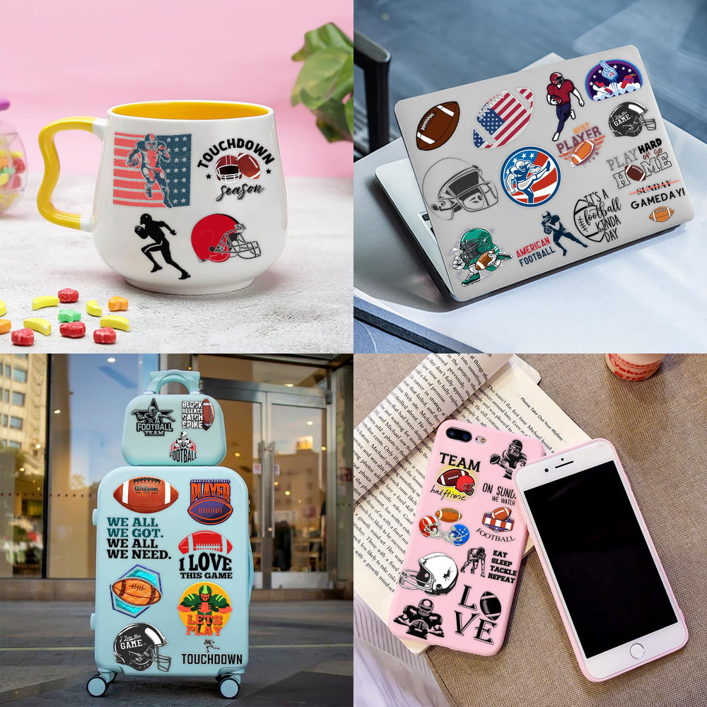 Tatuajes temporales fútbol 96pcs – se adhieren a portátiles y mochilas