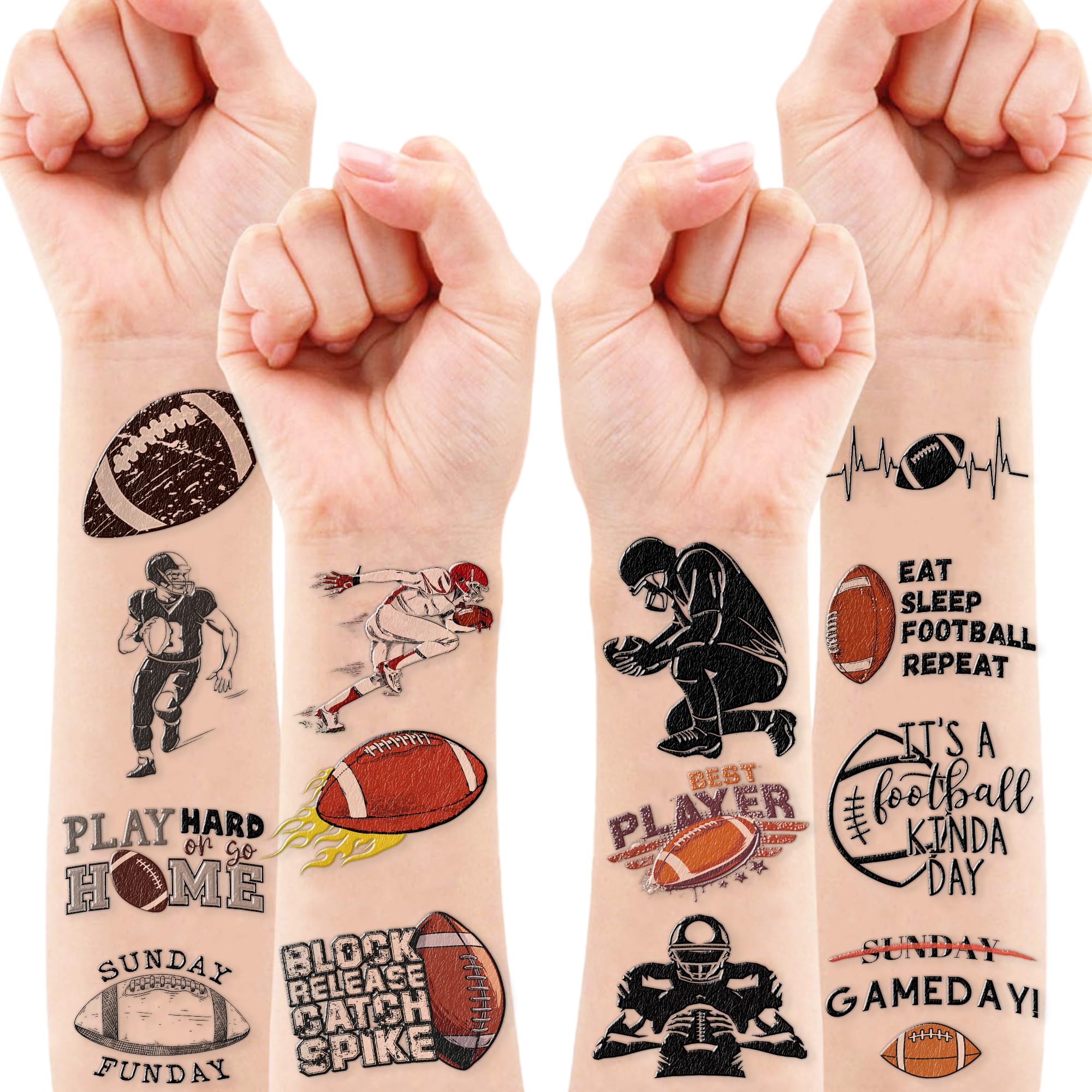 Tatuajes temporales fútbol 96pcs – regalo y sorpresas para celebraciones