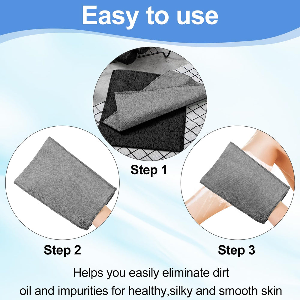 Guante exfoliante Tatuo, fácil de limpiar y ligero para viajar.