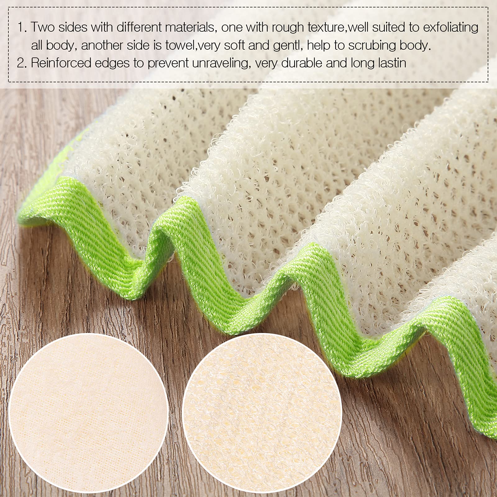 Toallas exfoliantes Tatuo naranja para limpieza diaria y exfoliación suave