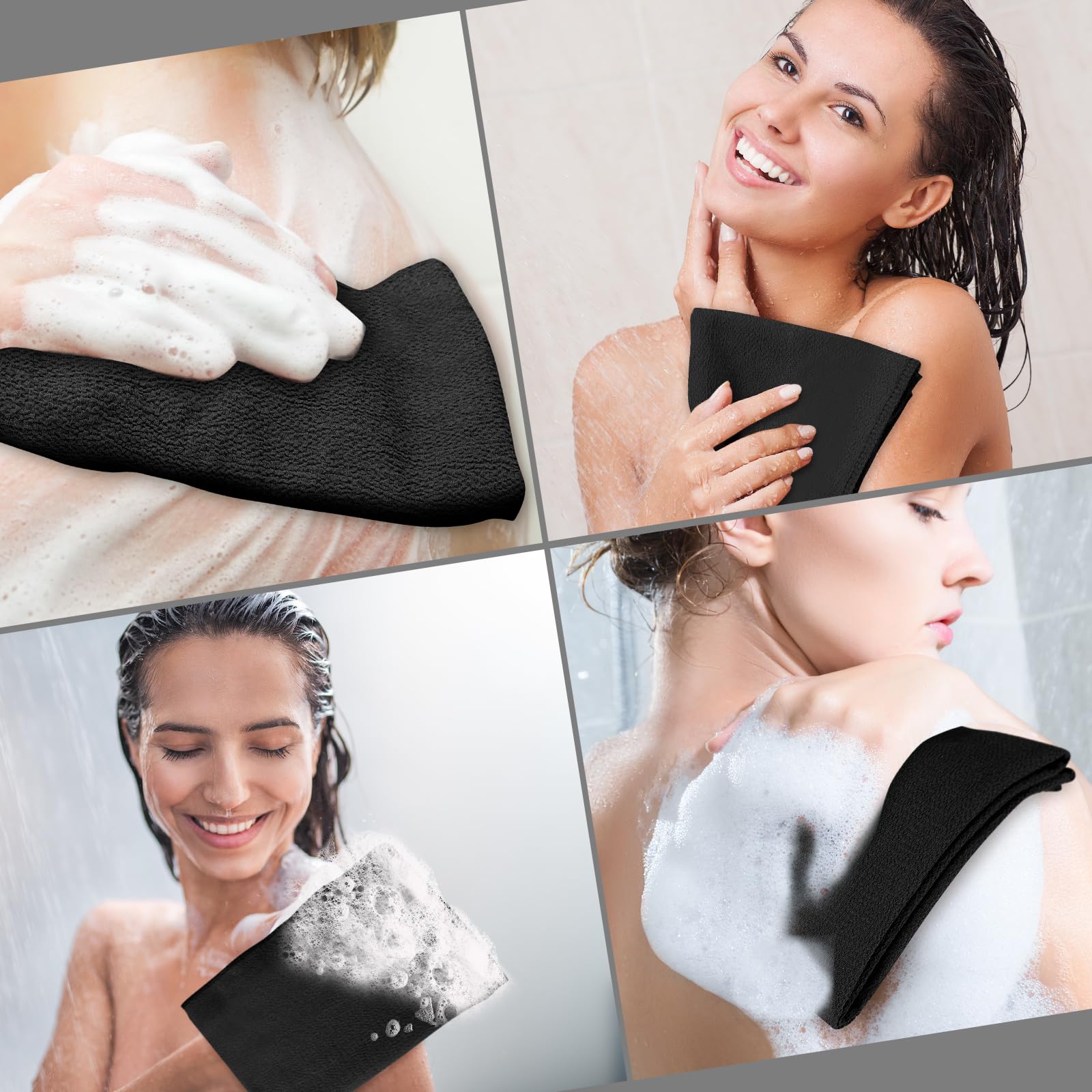 Toallita exfoliante Tatuo para uso diario, facilita la limpieza corporal.