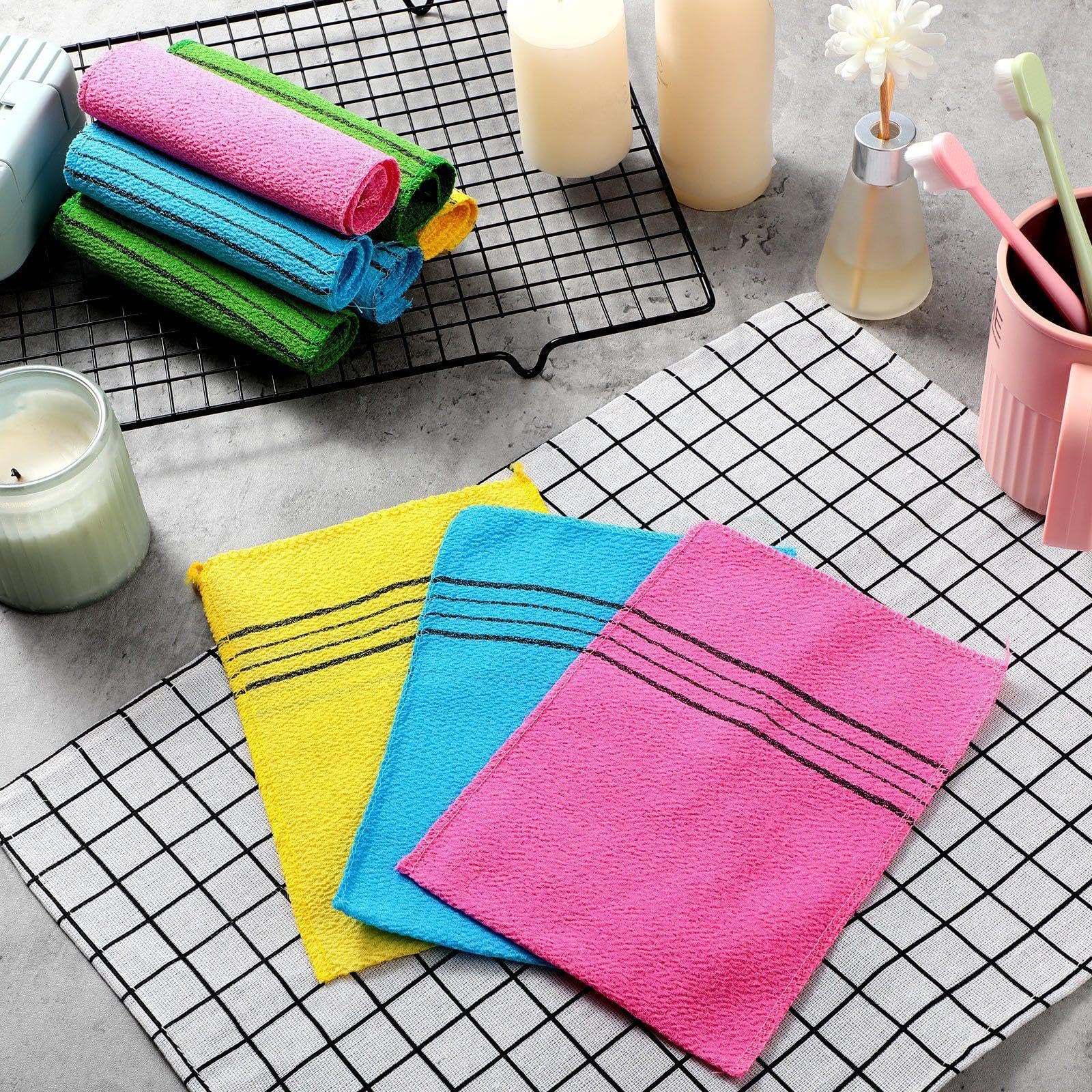Guante exfoliante para baño de Tatuo, fácil de limpiar