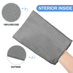 Guante exfoliante Tatuo para uso rápido en la ducha.