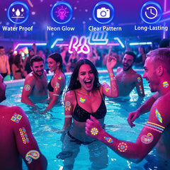 TATUWST accesorios neon para fiesta: decoraciones brillantes en ambientes glow