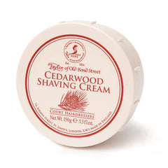 Taylor of Old Bond Street Crema de Afeitar Cedarwood, textura suave para piel sensible