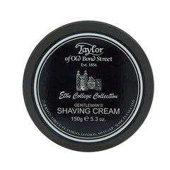 Taylor of Old Bond Street Eton College crema de afeitar en frasco, fórmula suave para la piel.
