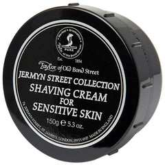 Taylor of Old Bond Street Jermyn Street crema de afeitar en frasco, suave para piel sensible.