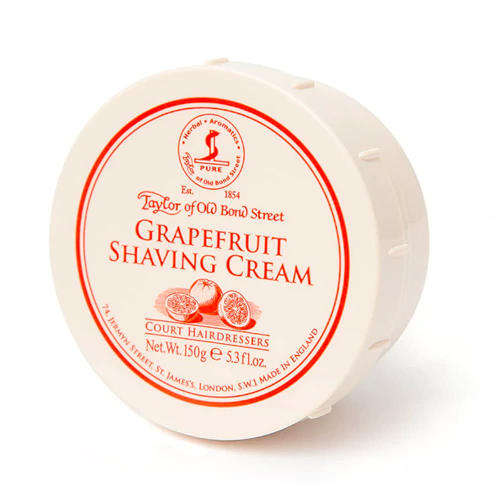 Taylor of Old Bond Street bol crème rasage pamplemousse, hydratation légère pour peau sensible