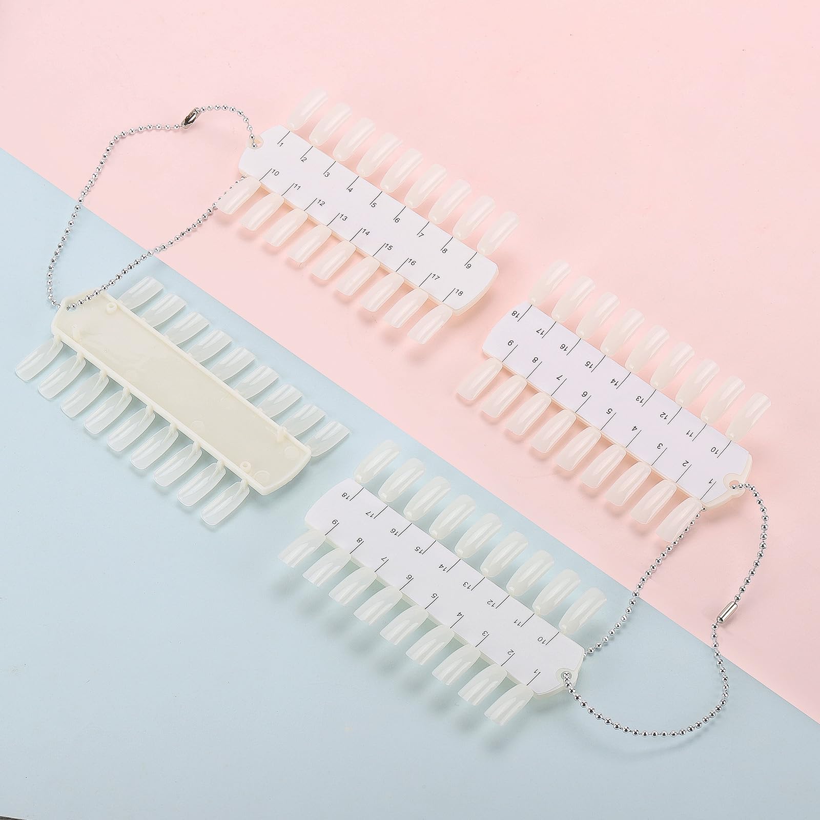 Tbestmax 216 puntas muestra color uñas para pruebas rápidas y comparación de pigmentación.