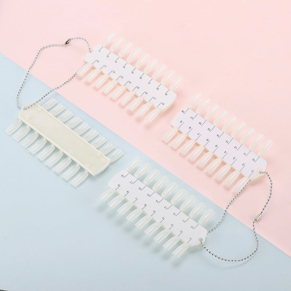 Tbestmax 216 puntas muestra color uñas para pruebas rápidas y comparación de pigmentación.
