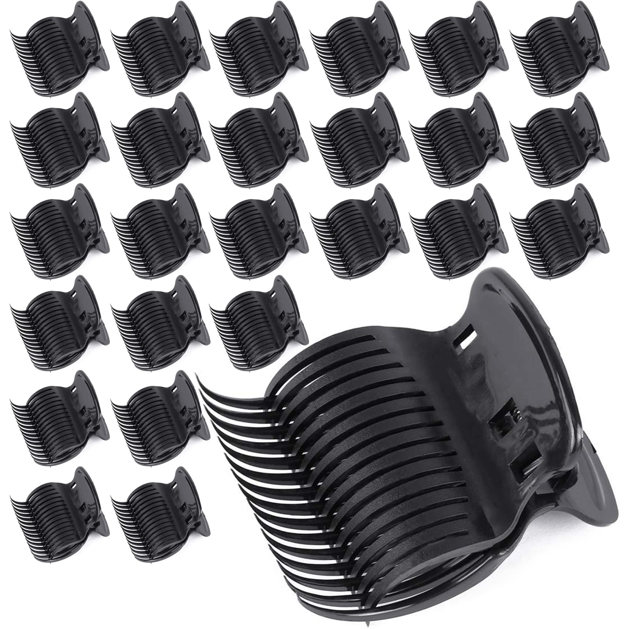 Prendedor Tbestmax de 24 para rodillos calientes, secciona el cabello para rizos uniformes.