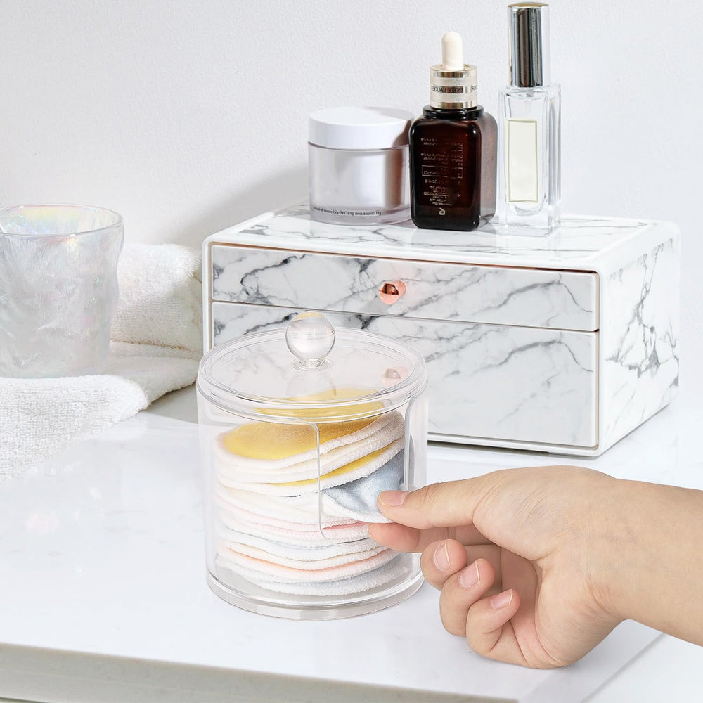 Tbestmax almacenamiento maquillaje y brochas en dispensador transparente