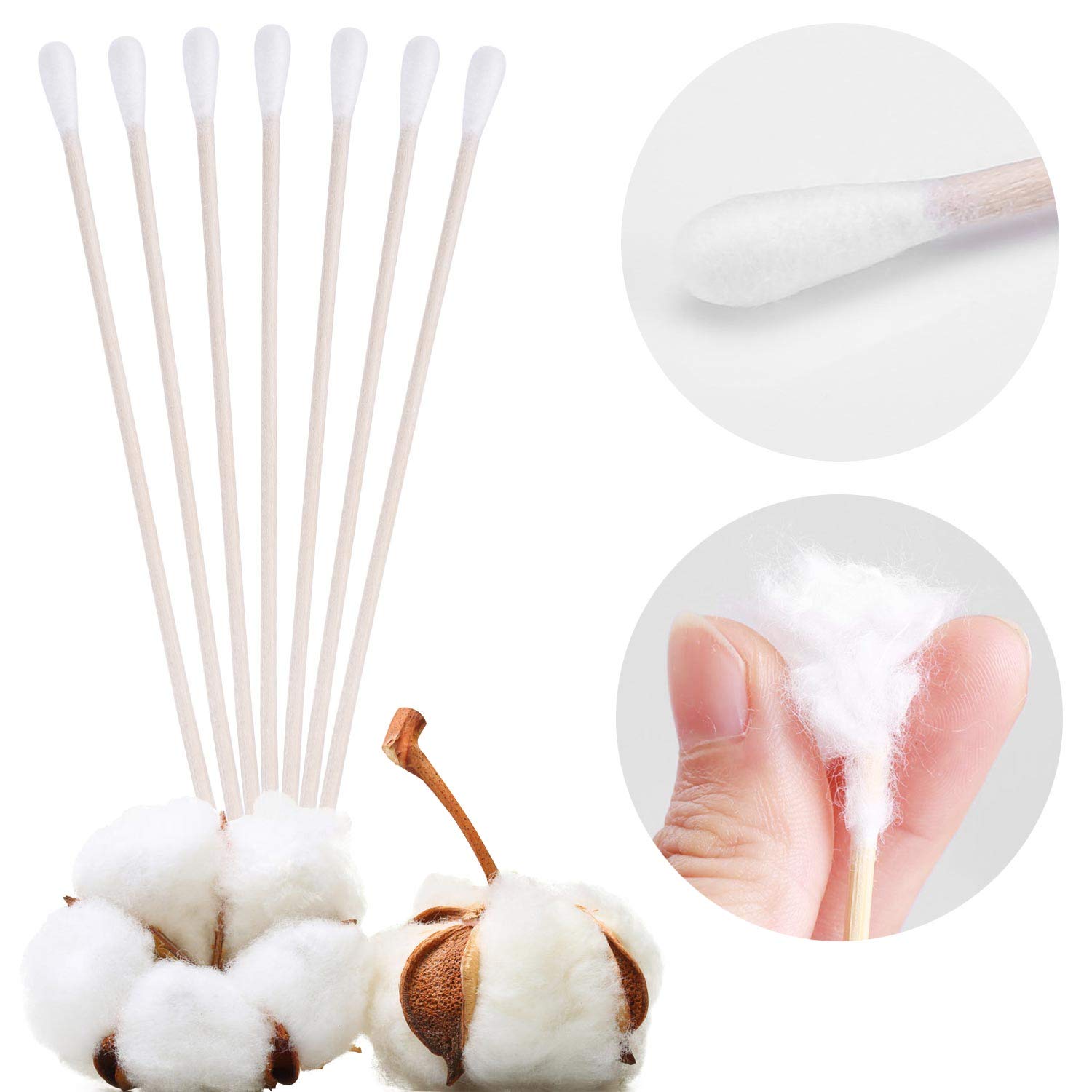Aplicador Tbestmax para maquillaje con punta de algodón suave y precisa