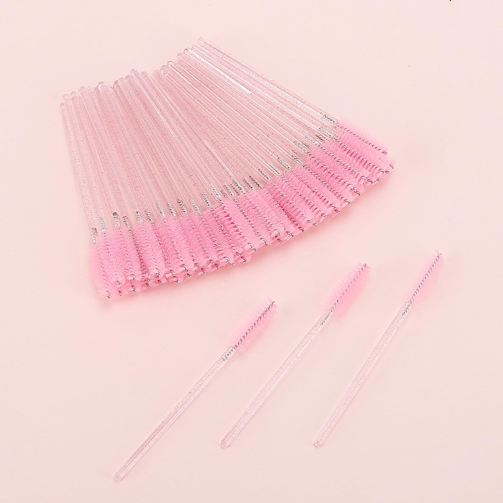 Tbestmax aplicador de mascara flexible cristal rosa para ángulos precisos.