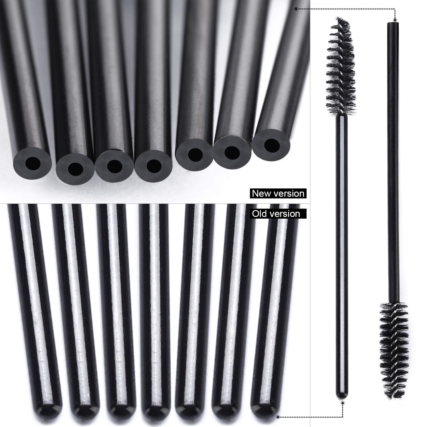 Tbestmax aplicador pestañas cejas desechable, uso versátil.