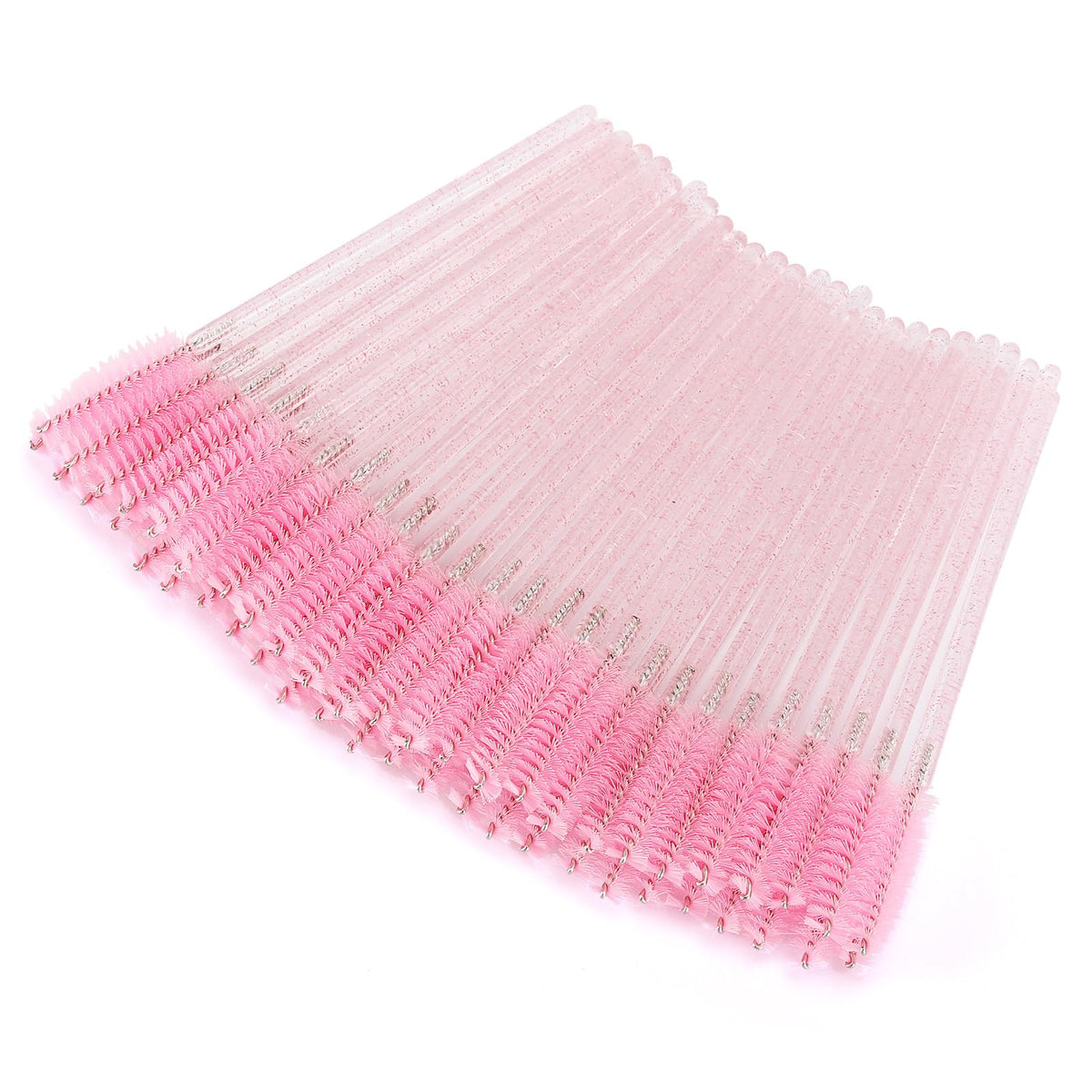 Tbestmax aplicadores desechables de mascara en cristal rosa para higiene segura.