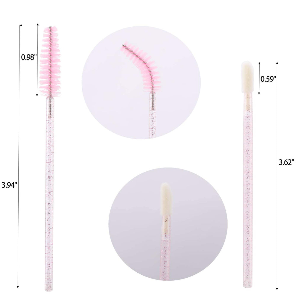 Aplicador desechable para labios Tbestmax con mango cristal, facilita una aplicación limpia.