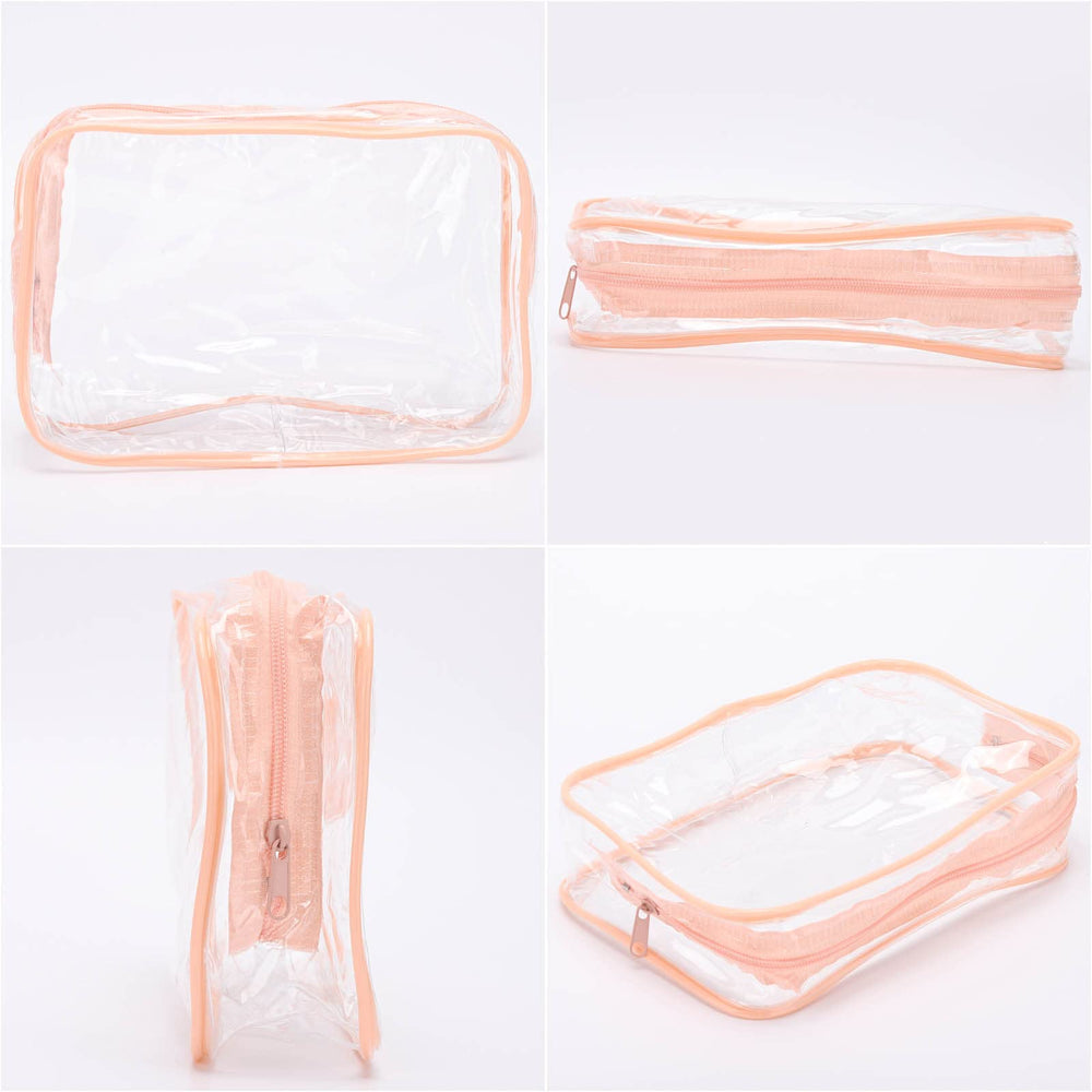 Bolsas cosméticos con cremallera grande de Tbestmax, fácil acceso.