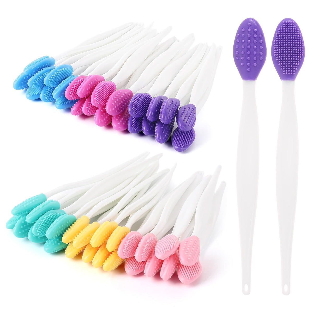 Tbestmax brocha exfoliante labial doble cara frente para exfoliar