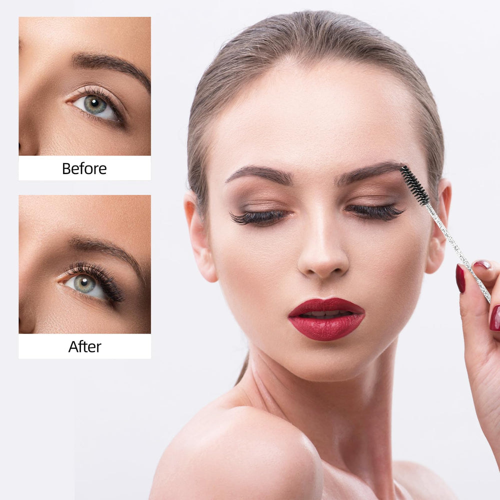 Tbestmax cabeza de rosca para peinar pestañas y cejas