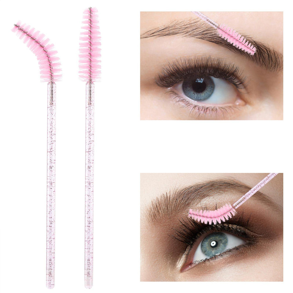 Cepillos Tbestmax para pestañas extensiones rosa, cepillan sin enredos y mantienen la limpieza.