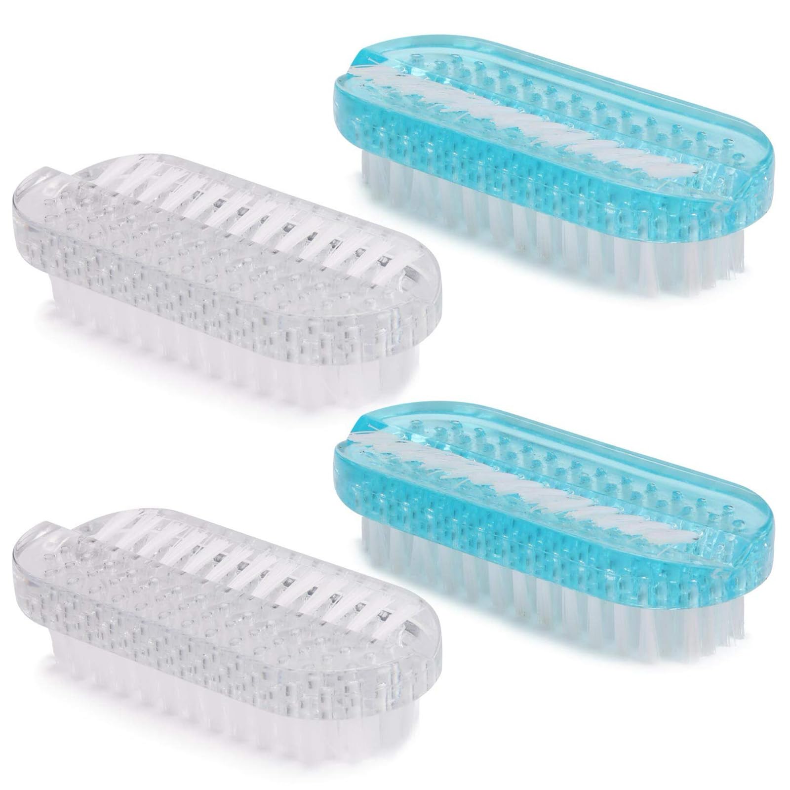 Cepillos para uñas Tbestmax con mango ergonómico, agarre cómodo para limpieza precisa.