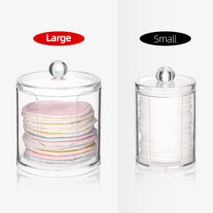 Tbestmax contenedor almacenamiento discos algodón transparente para fácil ver