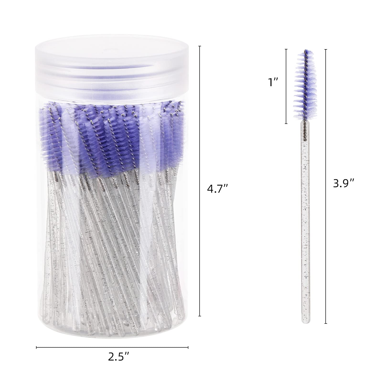Extensiones de pestañas: aplicación delicada con cepillos desechables de Tbestmax