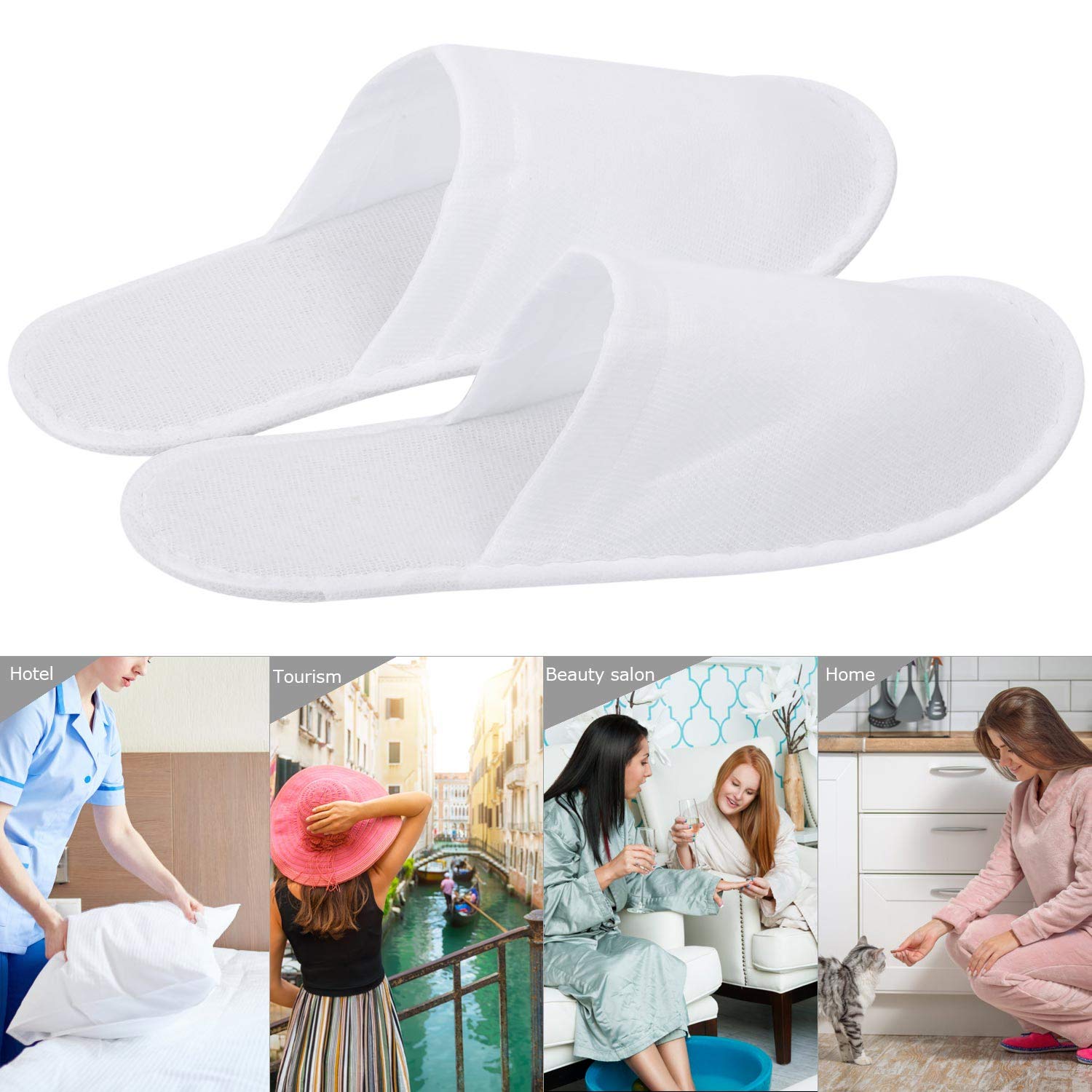 Tbestmax pantuflas, suela EVA 5 mm para mayor confort durante la estancia