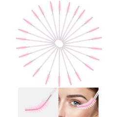 Conjunto de 100 aplicadores desechables para labios y pestañas, ideal para retoques.