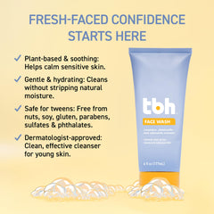 TBH Kids Gel limpiador aplicación suave en la piel, espuma ligera y refrescante.