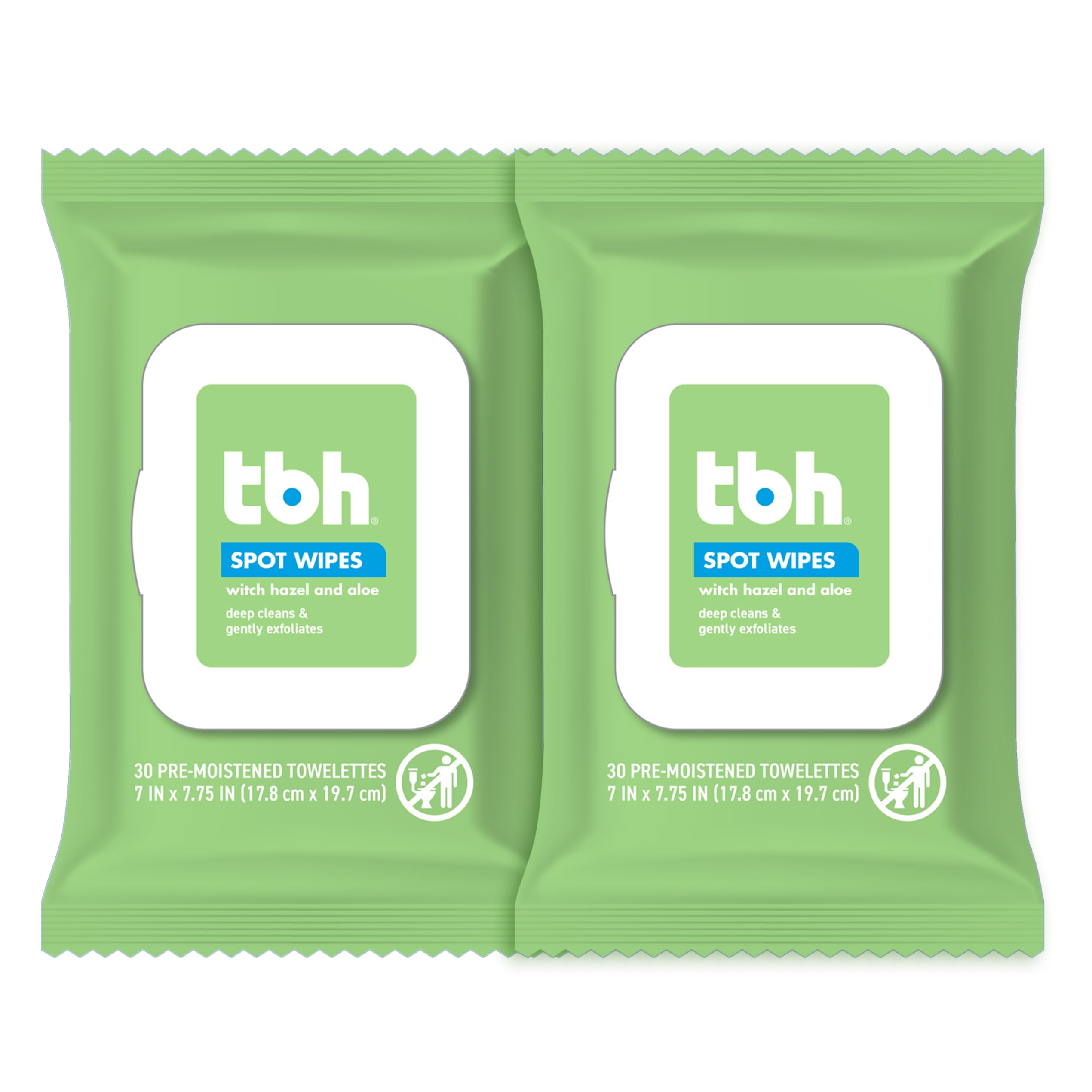 TBH Kids Spot Face Wipes: paquete de 30 uds, limpieza suave para piel sensible.